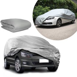Capa Impermeável Proteção Carro Sol Chuva 580x175cm:cinza - 1