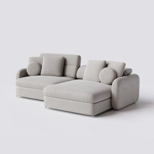 Sofá Denver 2,14m em Linho Safari Off White - Home Mobily