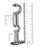 Varão para Cortina 4 m Duplo 28mm com 19mm Cromado suportes Resistente - 3