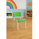 Ver imagem 1 de Cadeira Iso Infantil Verde Limão Brinquedoteca Escola Creche Igreja Empilhavel
