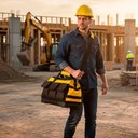 Ver imagem 4 de Bolsa para Ferramenta Mala Grande Oxford Reforçada Impermeável Resistente Fundo Rígido Electricista