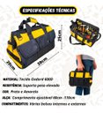 Ver mais imagens de Bolsa para Ferramenta Mala Grande Oxford Reforçada Impermeável Resistente Fundo Rígido Electricista