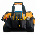 Ver imagem 1 de Bolsa para Ferramenta Mala Grande Oxford Reforçada Impermeável Resistente Fundo Rígido Electricista
