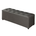 Ver imagem 3 de Recamier Baú Milão 1,30m Premium para Cama Casal Estilo Decorativo Closet Estofado Cor Cinza