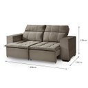 Ver imagem 4 de Sofá Retrátil 2 Lugares Extensível Cordoba FortBello Estofados