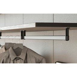 Bastão Cabide Vesto RM-282 28x12mm Barra com 03 Metros Preto Rometal 01 Unidade - 2