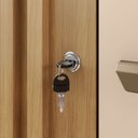 Ver imagem 6 de Armário Multiuso 2 Portas com Chave Versátil Carvalho Americano/off White - Incorplac