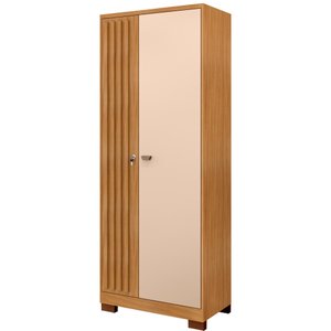 Armário Multiuso 2 Portas com Chave Versátil Carvalho Americano/off White - Incorplac