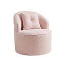 Ver imagem 3 de Poltrona Orgânica Decorativa Confortável Amore Bouclê Rosê - Vimont Moveis