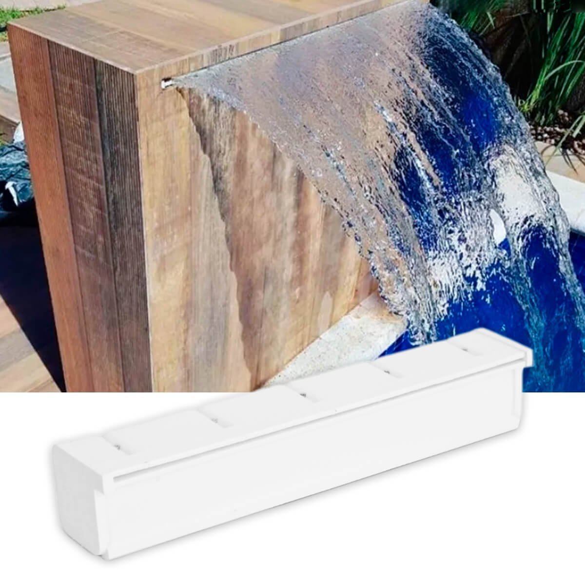 Cascata Para Piscina Em ABS De Embutir Com 80cm Netuno NV80 - 2