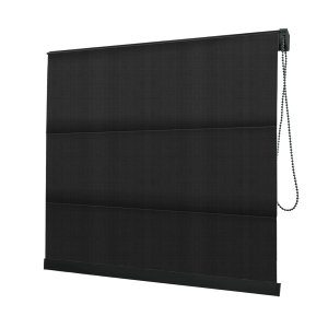 Persiana Romana Preta - 2,00m Larg X 1,40m Alt - Tecido Blackout - Persianet