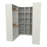 Kit Closet Modulado Armário Colmeia Cabideiro M68 100% Mdf - Branco - 1