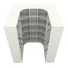 Kit Closet Modulado Armário Colmeia Cabideiro M68 100% Mdf - Branco - 5
