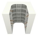 Ver imagem 5 de Kit Closet Modulado Armário Colmeia Cabideiro M68 100% Mdf - Branco