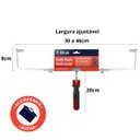 Ver imagem 4 de Suporte Garfo Duplo Ajustável para Rolos Pintura de 30 a 46cm + Rolo Grande 46cm + Bandeja 4,3l