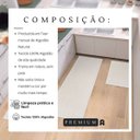 Ver imagem 5 de Kit Cozinha 2 Peças Tapete Chevron Passadeira 1,30 X 0,45 Capacho 0,60 X 0,45 Antiderrapante Cru
