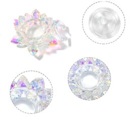 Potinho de Vidro Formato Flor de Lótus Forma Recipiente 11x5 - 2