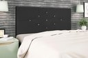 Ver imagem 1 de Cabeceira Casal Jbe Moveis Camboriú Cinza144cm Para Cama Box 138cm Decoração Quarto - Preto