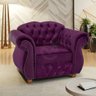 Poltrona Chesterfield Merlô Via Encanto Veludo Uva - 6