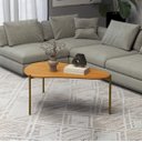 Ver imagem 2 de Mesa Centro Organica 90cm - Freijo -tb627 Jj