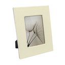 Ver imagem 1 de Porta Retrato em Madeira com Revestimento em Pu Creme G 27x21cm