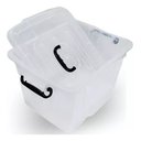 Ver imagem 5 de Caixa Organizadora Container Transparente Com 38,2 Litros