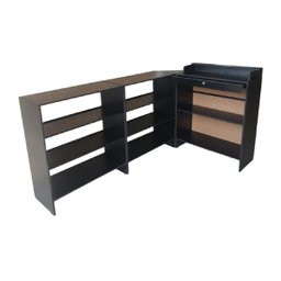 Balcão Caixa e Vitrine 100% Mdf Preto - Suprema Móveis - 2