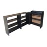 Balcão Caixa e Vitrine 100% Mdf Preto - Suprema Móveis - 2