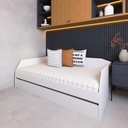 Ver imagem 1 de Sofá Cama Solteiro Duo com Cama Auxiliar em MDF Reforçado 15mm