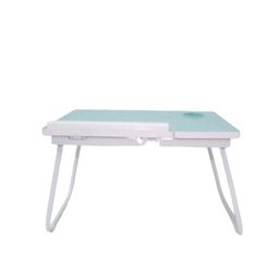 Suporte Notebook Mesa Madeira Cama Ajustável Dobrável Azul Multifuncional Sofá Home Office - 2