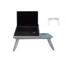 Suporte Notebook Mesa Madeira Cama Ajustável Dobrável Azul Multifuncional Sofá Home Office - 1