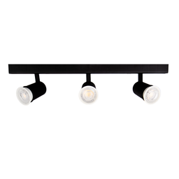 Trilho Eletrificado 3 Spot Led Mr16 Gu10 Direcionável Cor:preto - 9