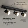 Trilho Eletrificado 3 Spot Led Mr16 Gu10 Direcionável Cor:preto - 6