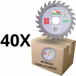 Kit 40 Discos Serra Vídea 110 X 20 X 24 D Prando Madeira - 2