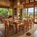 Ver imagem 4 de Mesa de Jantar Mineira 8 Lugares Retangular Madeira Maciça 200cm Nossa Kasa
