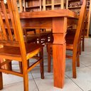 Ver imagem 7 de Mesa de Jantar Mineira 8 Lugares Retangular Madeira Maciça 200cm Nossa Kasa