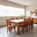 Ver imagem 1 de Mesa de Jantar Mineira 8 Lugares Retangular Madeira Maciça 200cm Nossa Kasa