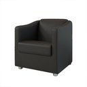 Ver imagem 3 de Poltrona Decorativa Tilla Corino Preto Dal Poz Estofados