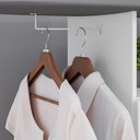 Ver imagem 6 de Tábua de Passar Roupa Suporte para Ferro Almofadada com Armário 2 Portas Prateleira Nicho Completa