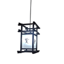 Ver imagem 1 de Luminária de Teto Rustico Lustre Ideograma Japonês Sala Restaurante Spa Pousada Hotel