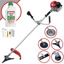 Ver imagem 1 de Roçadeira Anmax C/ Carretel + Faca 2 Pontas, 3 Pontas, 40 Dentes e 80 Dentes + Óleo Stihl