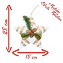 Ver imagem 3 de Enfeite Árvore Natal Pendente Natalino Estrela de Natal 28cm