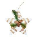 Ver imagem 1 de Enfeite Árvore Natal Pendente Natalino Estrela de Natal 28cm