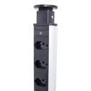 Ver imagem 3 de Tomada Torre para Bancada com 3 Plug-up Preto Hafele