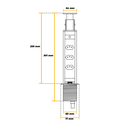 Ver imagem 4 de Tomada Torre para Bancada com 3 Plug-up Preto Hafele