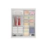 Guarda Roupa Santorini Ripado 2 Pts 100% Mdf - Branco - 2