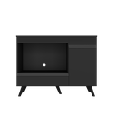 Ver mais imagens de Balcão para Cooktop e Forno 105cm 1 Porta 1 Gaveta Veneza Multimóveis Mp2258 - Preto