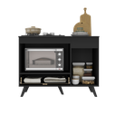 Ver imagem 5 de Balcão para Cooktop e Forno 105cm 1 Porta 1 Gaveta Veneza Multimóveis Mp2258 - Preto