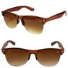 Óculos Sol Clubmaster Proteção Uv Masculino Verão + Case Vintage Qualidade Premium Acetato - 6
