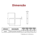 Ver imagem 3 de 100 Unidades do Espaçador Cruzeta para Piso Tamanho 1,5mm Cor Branco Durín